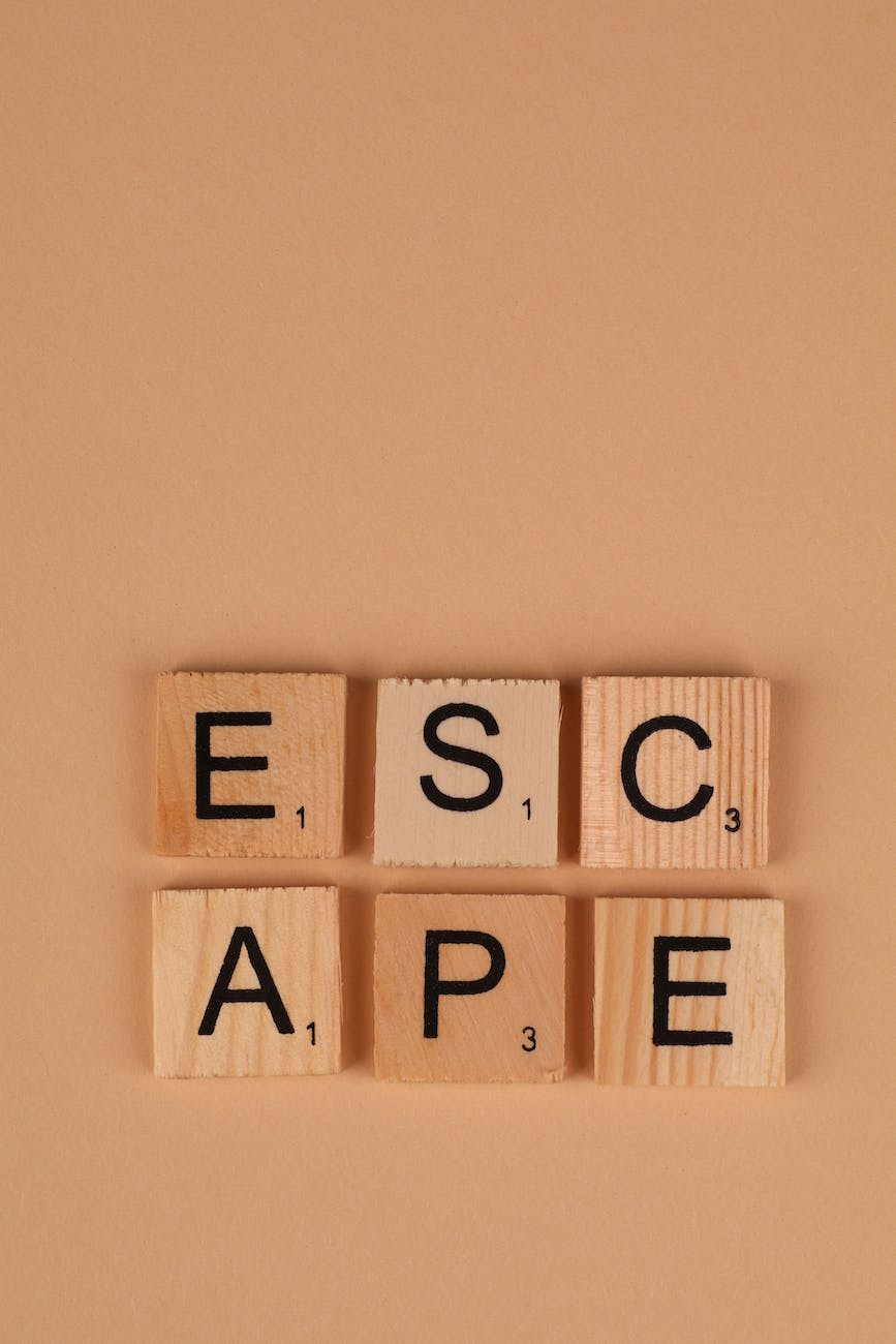 close up shot of scrabble tiles